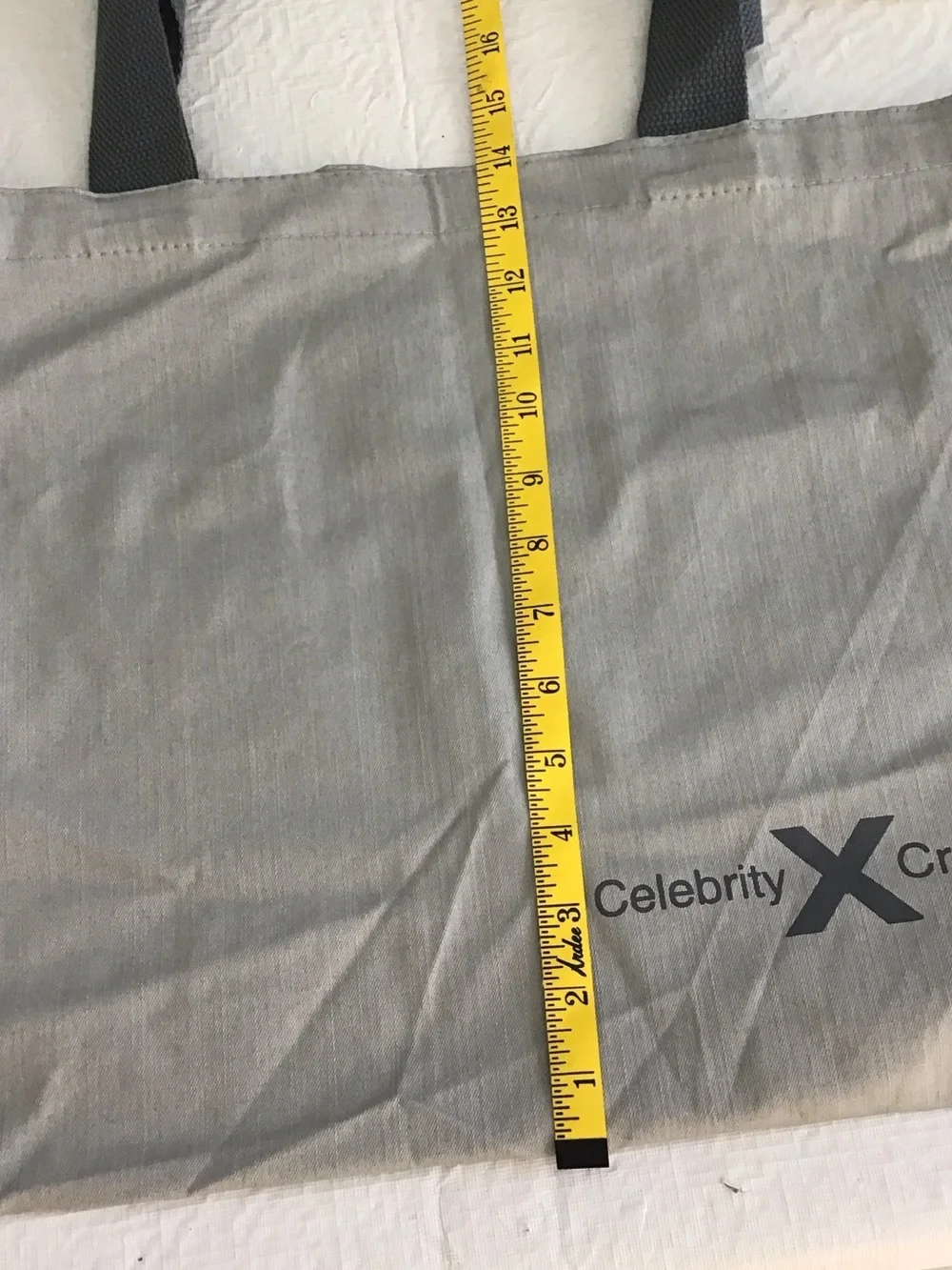 Light Gray Tote Bag with Matching Pouch NWOT. ##